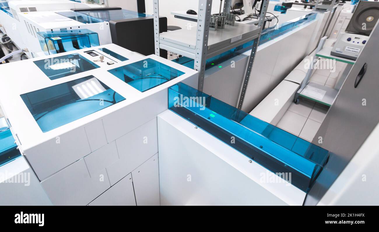 Details of a preanalytical system. Clinical laboratory and blood bank
