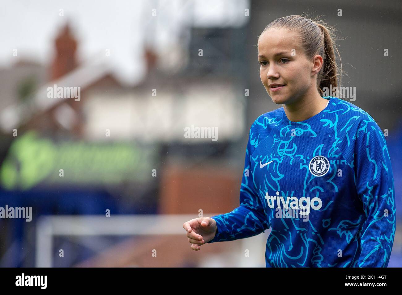 Guro Reiten 11 of Chelsea Women warms up during the The Fa Women's