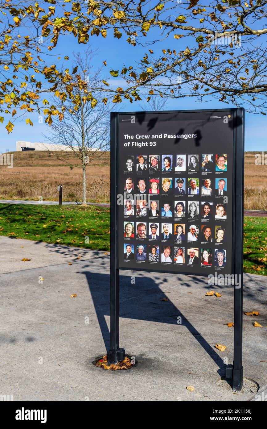 Flight 93 Passengers And Crew Sign At The Memorial Plaza Of September Flight 93 Passengers And Crew Sign At The Memorial Plaza Of September