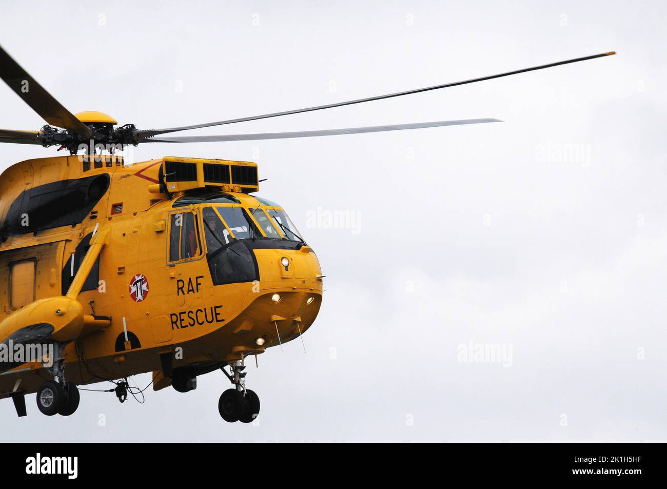 R.A.F. Rescue Sea King at Cosford Air Show, 2015. Stock Photo