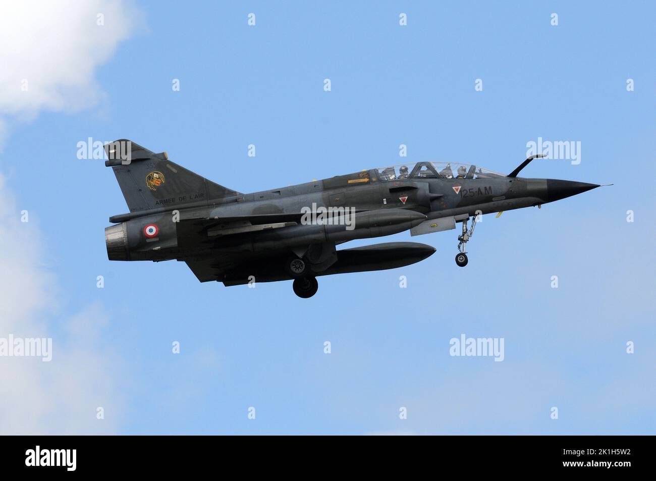 Mirage 2000N of the French Air Force and part of the 'Ramex Delta' display team at RIAT, 2015. Only one of the two aircraft displayed on the Sunday du Stock Photo