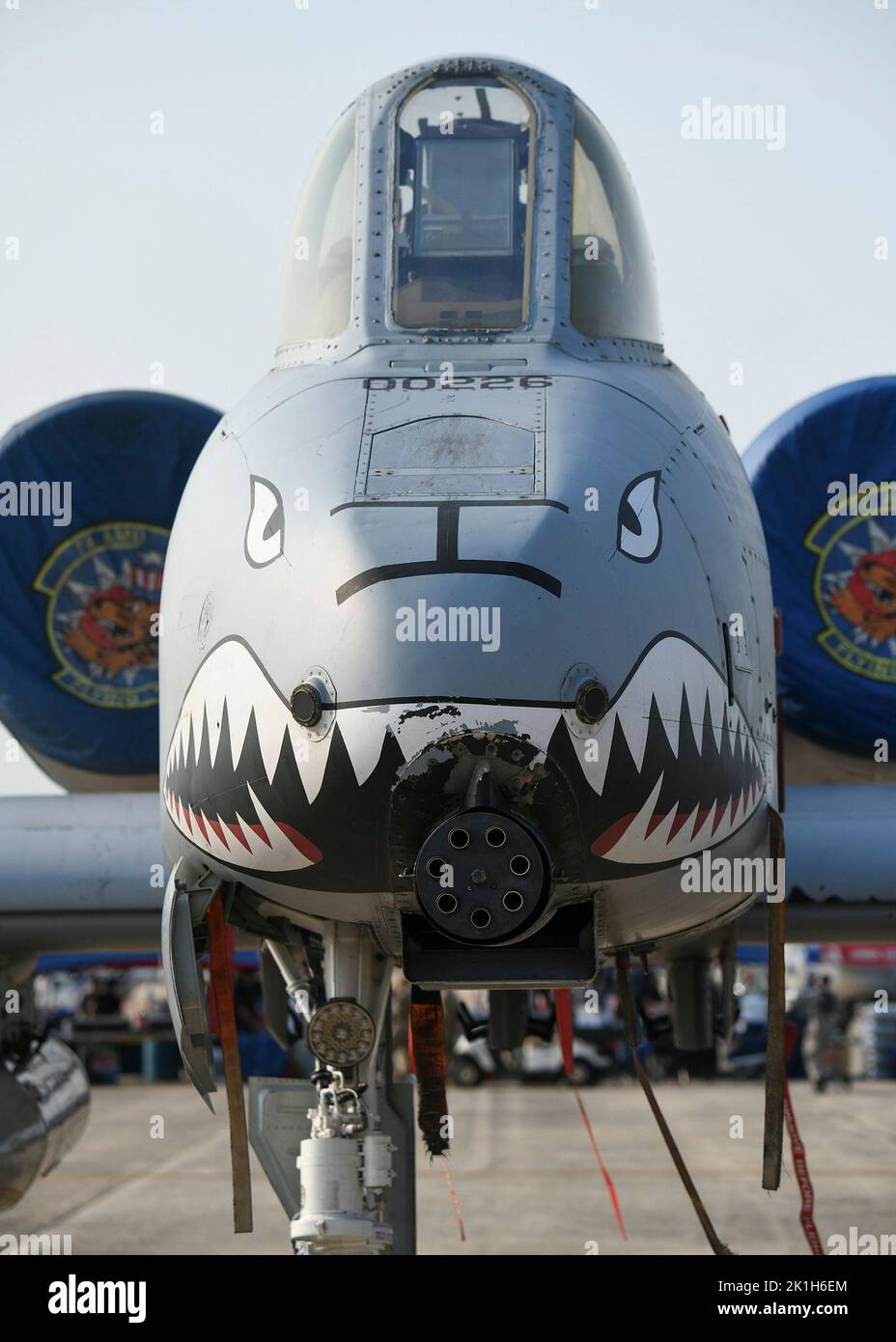 An A10 Thunderbolt II sits on display during the Joint Base Andrews