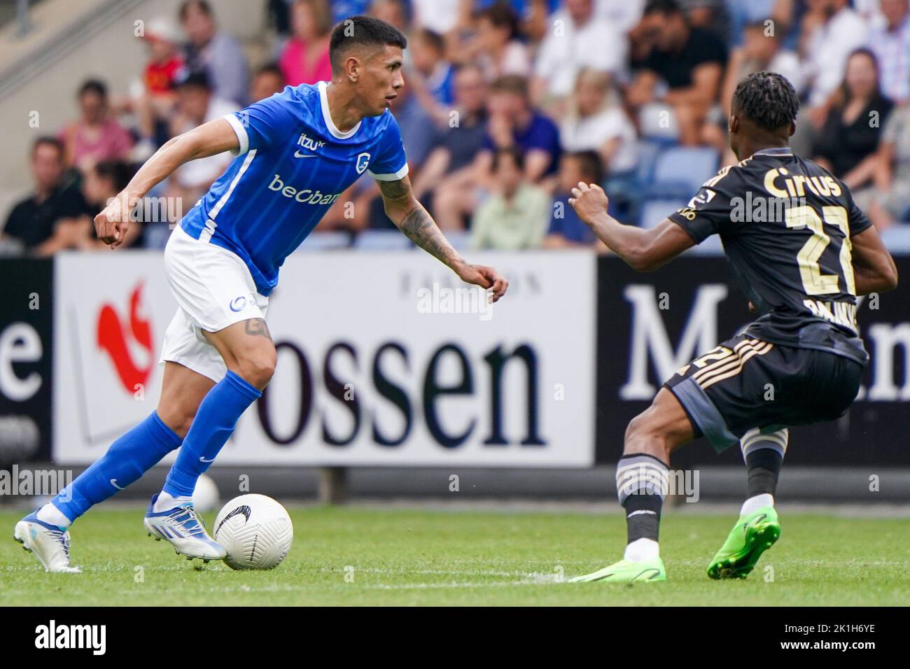 GENK, BELGIUM JULY 31 Nicolas Castro of KRC Genk and William