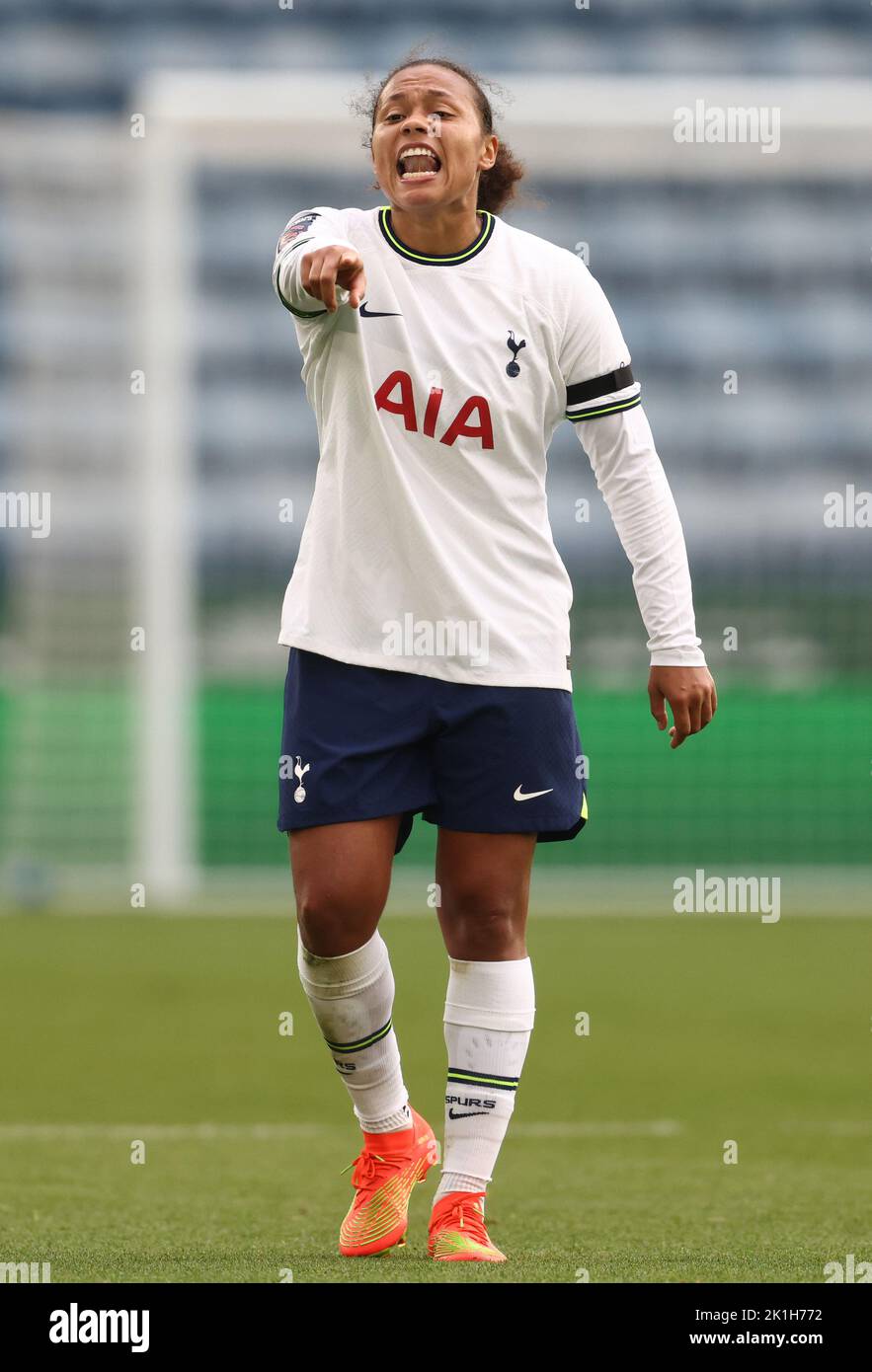 Leicester, UK. 18th September 2022.  Drew Spence of Tottenham Hotspur during the The FA Women's Super League match at the King Power Stadium, Leicester. Picture credit should read: Darren Staples / Sportimage Credit: Sportimage/Alamy Live News Stock Photo