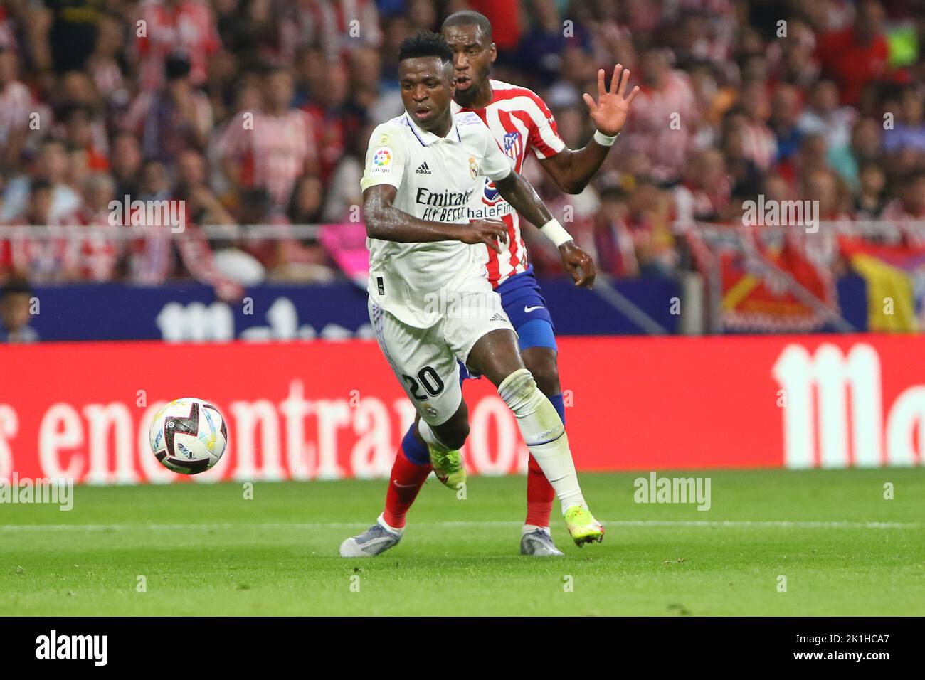 Madrid, Spain. 18th Sep, 2022. Atletico´s João Félix in action during La Liga match day 6 between Atletico de Madrid and Real Madrid  at Civitas Metropolitano Stadium in Madrid, Spain, on September 18, 2022. Credit: Edward F. Peters/Alamy Live News Stock Photo