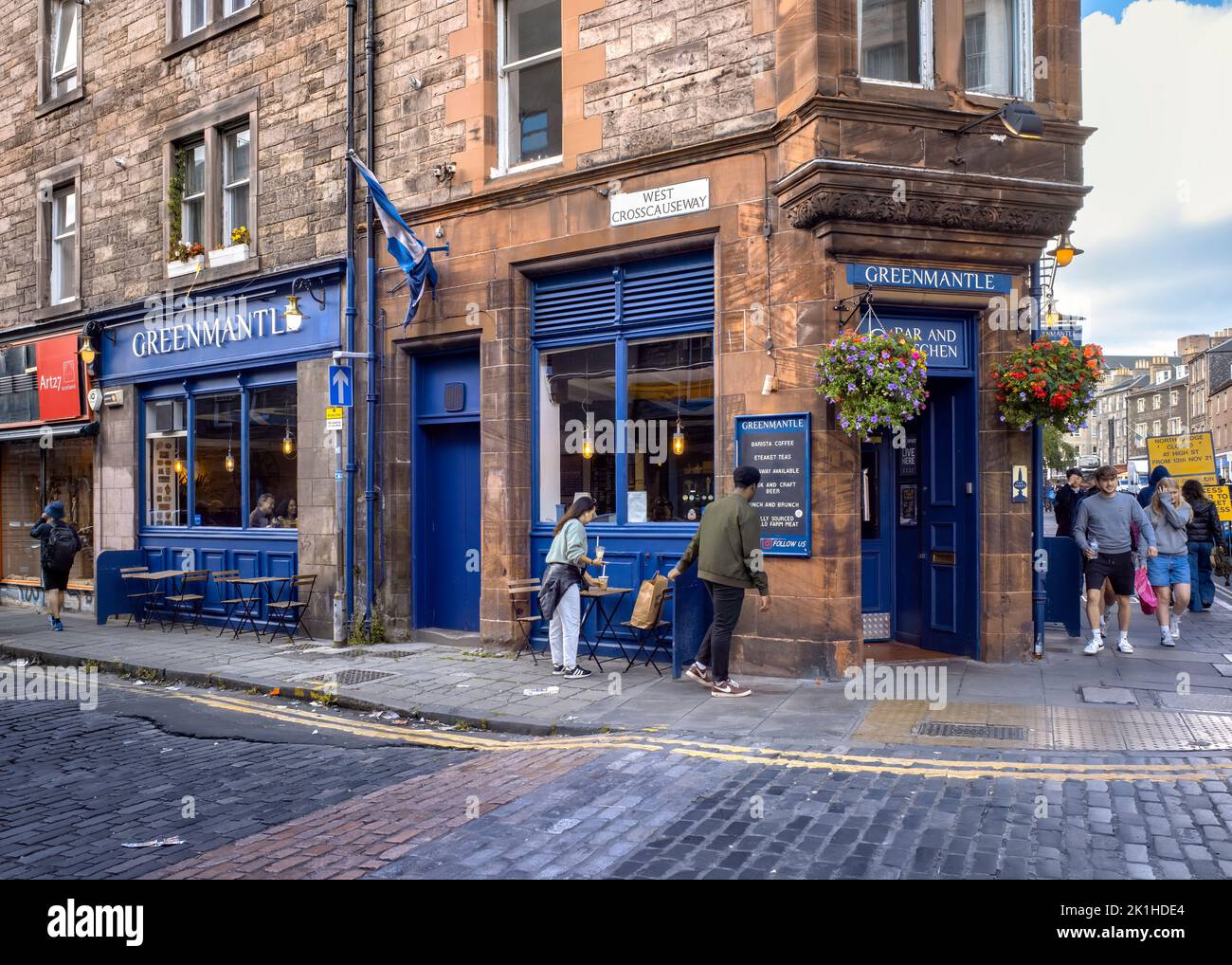 Grenmantle Bar and Kitchen, West Crosscauseway, Edinburgh, Scotland, United Kingdom. Stock Photo