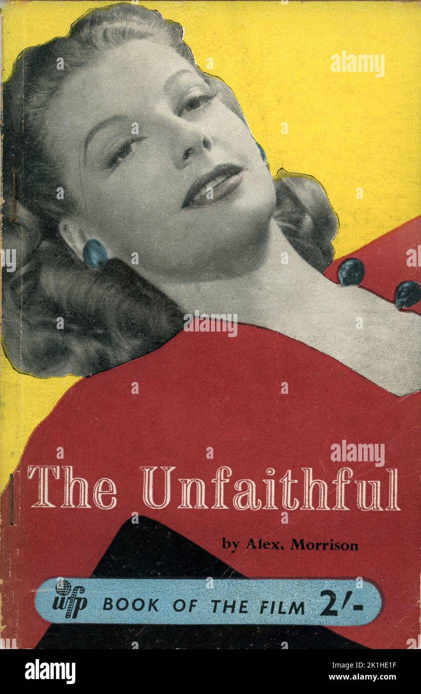 Front Cover of British Book of the Film for ANN SHERIDAN in THE UNFAITHFUL 1947 director VINCENT SHERMAN original novel W. Somerset Maugham Warner Bros. Stock Photo