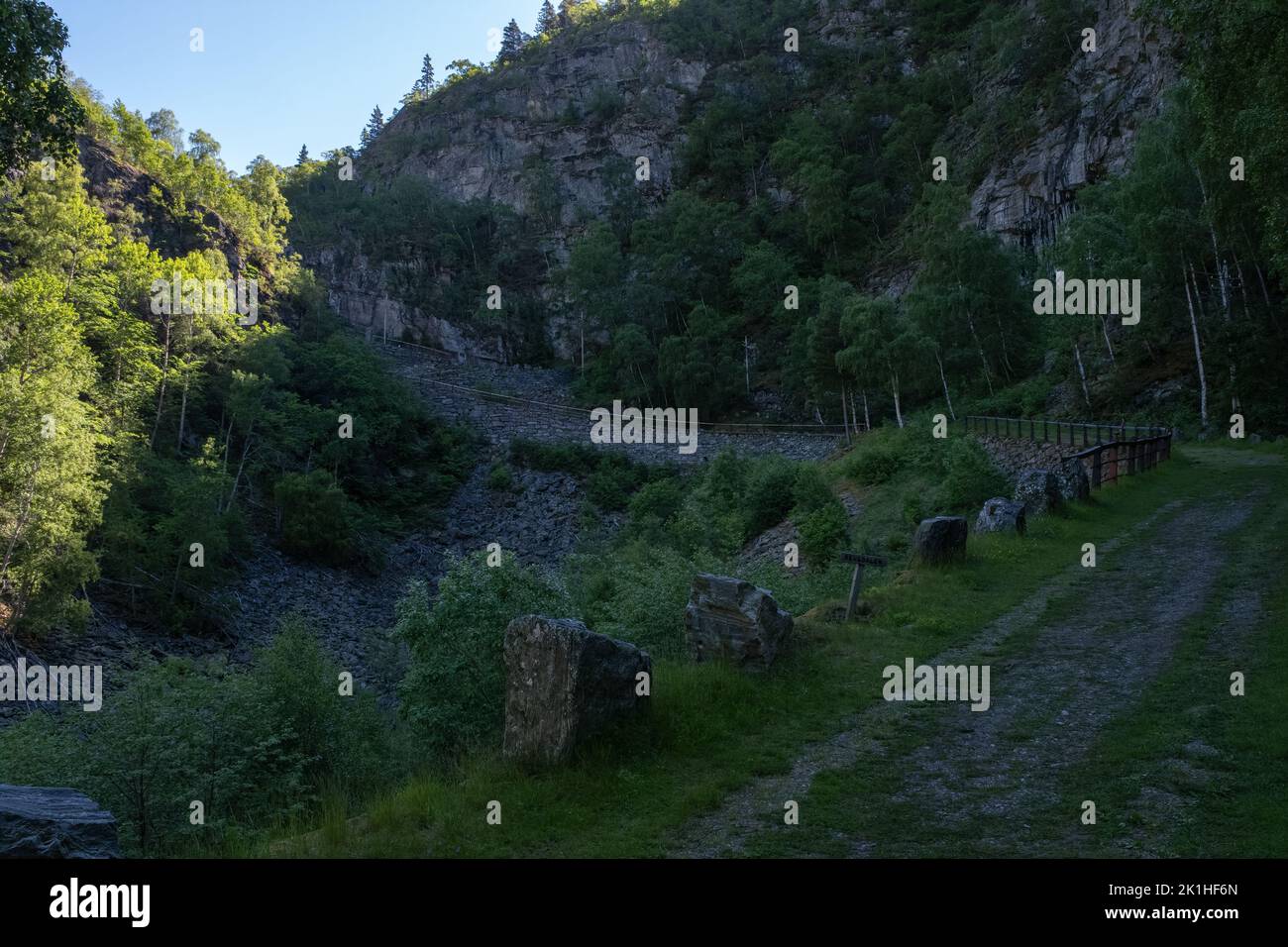 Wonderful landscapes in Norway. Vestland. Beautiful scenery of ...