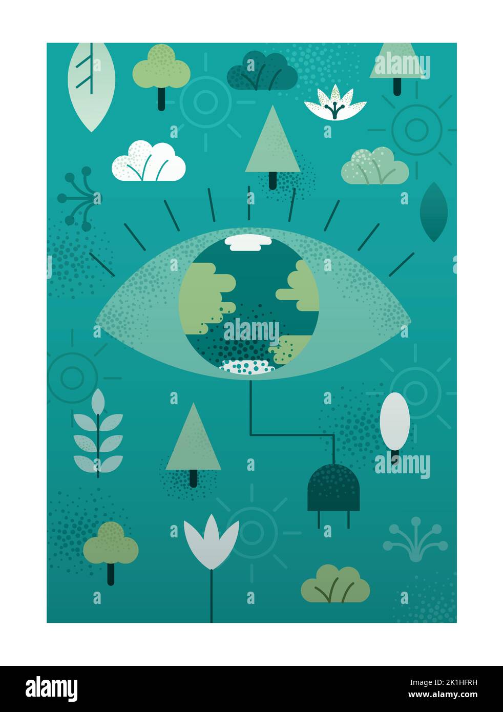 Nature and Renewable Energy concept Stock Vector Image & Art - Alamy