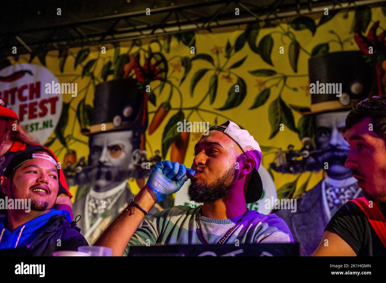 Eindhoven, Netherlands. 18th Sep, 2022. Two participants watch as