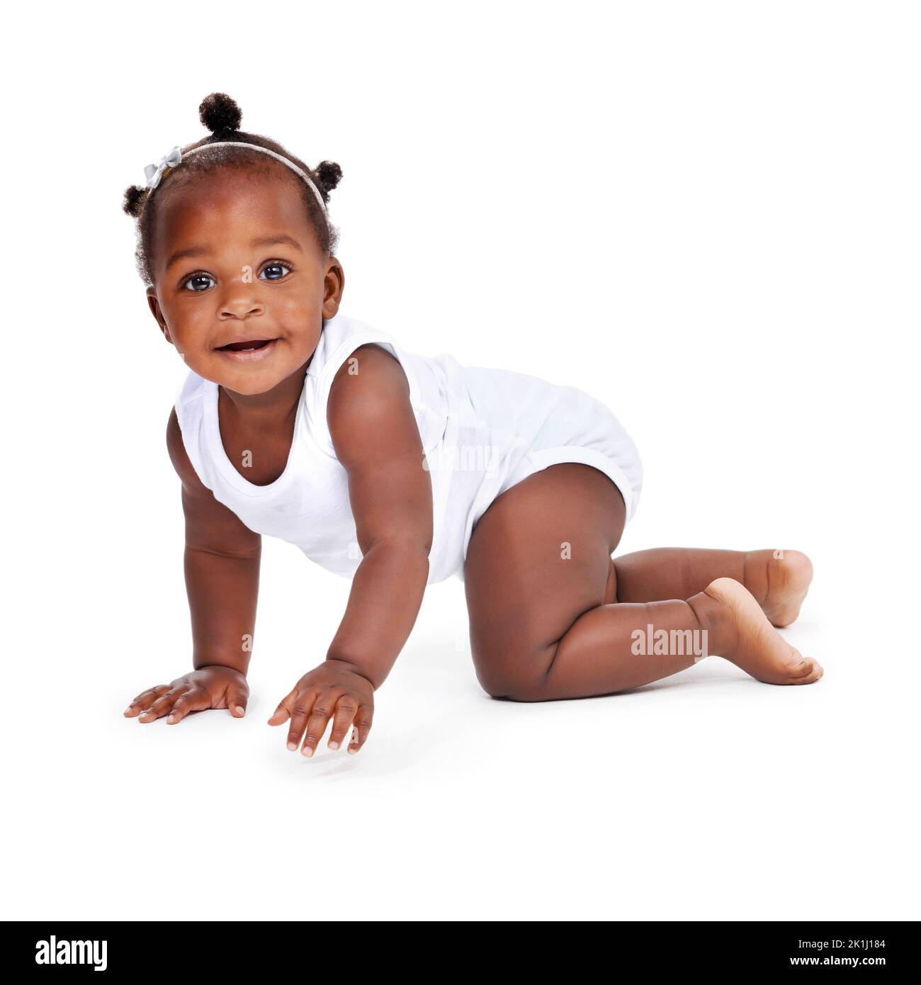Cute baby girl studio shot hi-res stock photography and images - Alamy