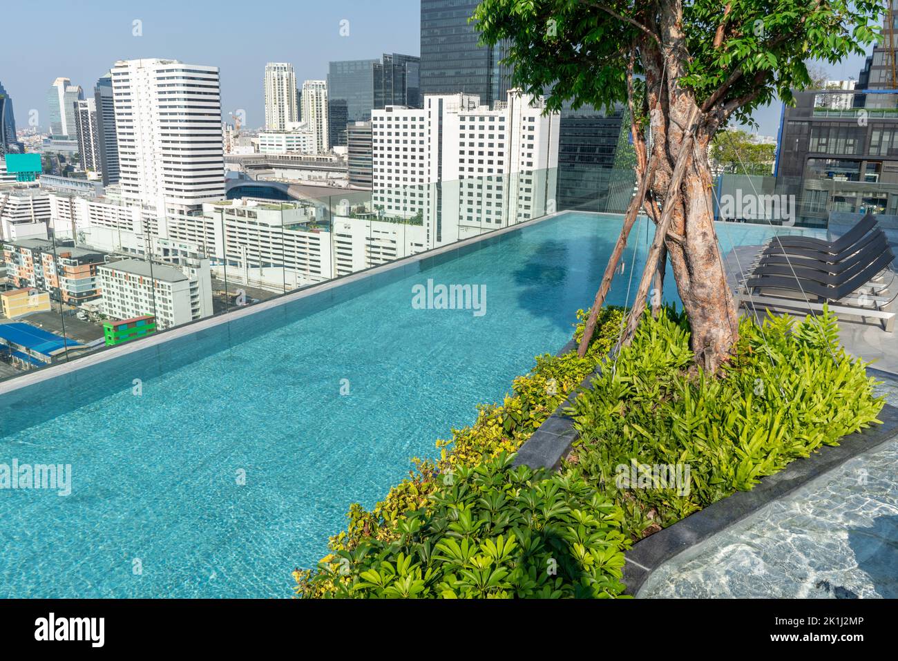 Picture of Swimming Pool on roof top of Condominium or Swimming of Hotel Coastline ...