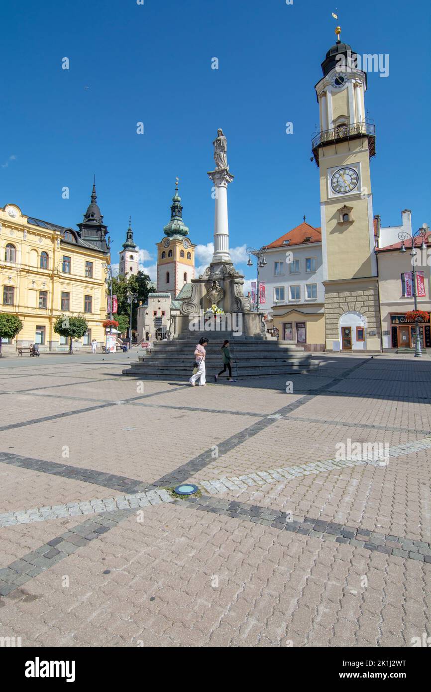 Slovak National Uprising Square (SNP Square). Banska Bystrica. Slovakia. Stock Photo