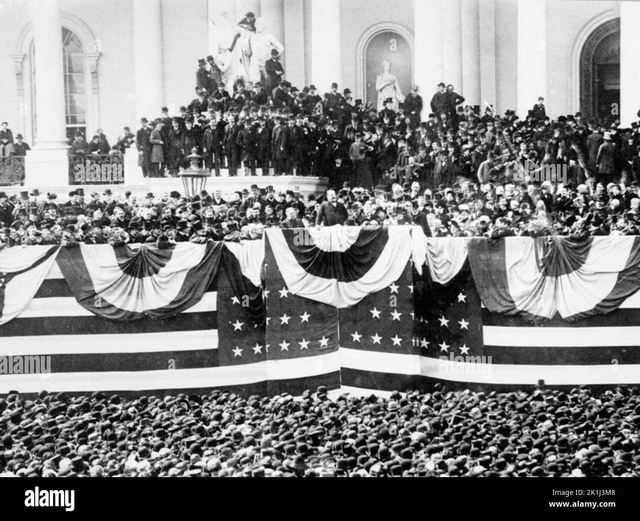 The inauguration of President Grover Cleveland in 1885 Stock Photo