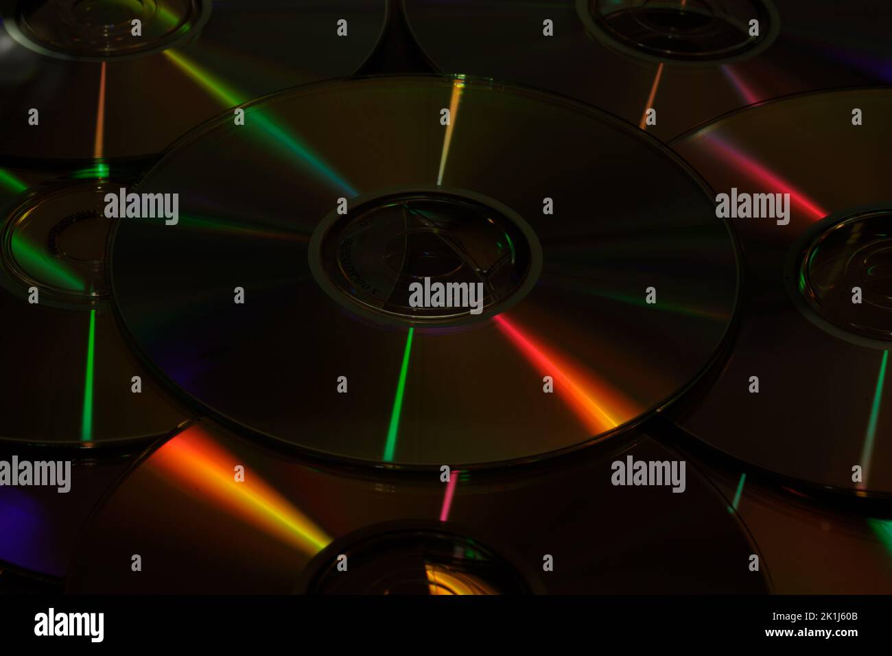 Pile of CDs used for storing data, audio and video Stock Photo Alamy