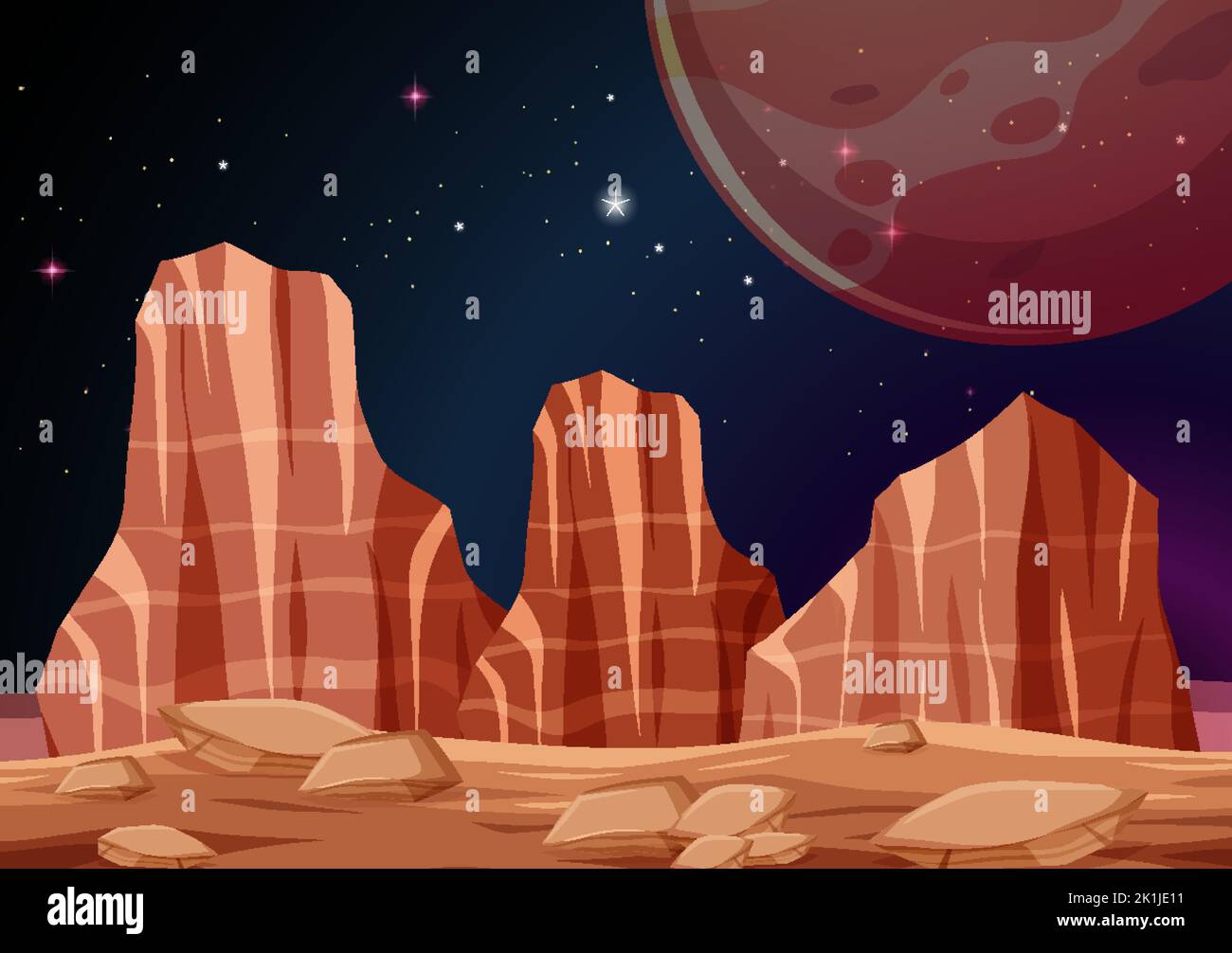 Outer space background wallpaper illustration Stock Vector Image & Art ...