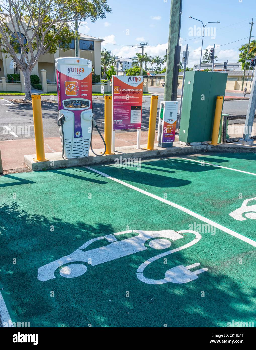 chargefox electric vehicle charging station in Mackay City, Queensland