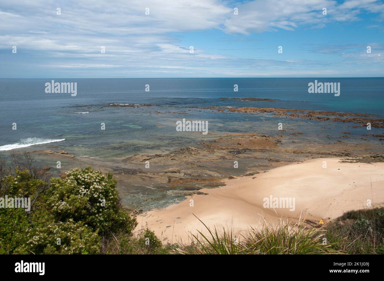 Twin Reefs on the Bunurong Coastal Drive, Gippsland, Victoria, Australia Stock Photo