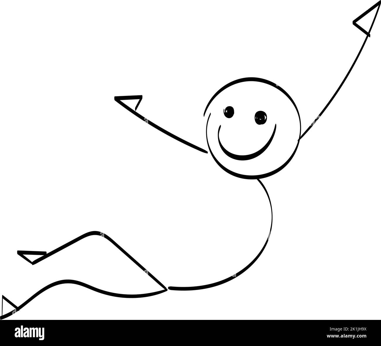 Hand drawing funny Stickman design for print or use as poster, card, flyer  or T Shirt Stock Vector Image & Art - Alamy