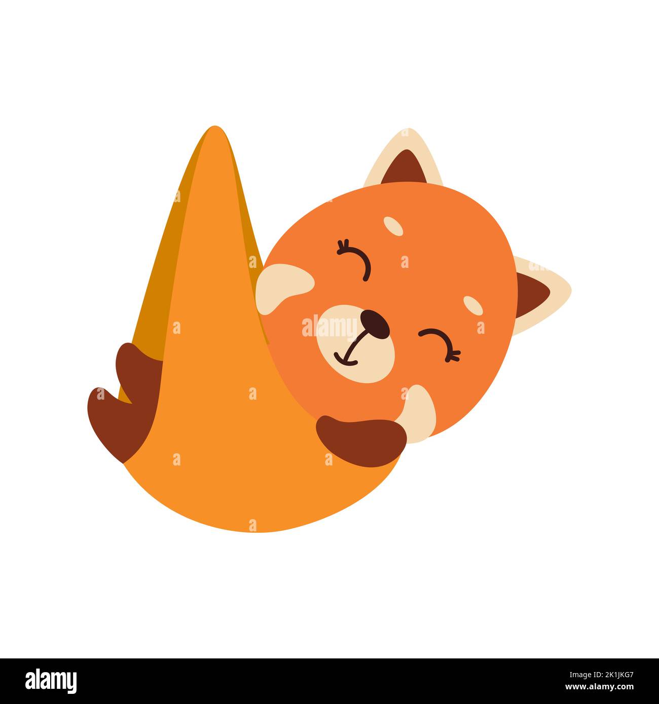 Baby panda sleeping Stock Vector Images - Alamy