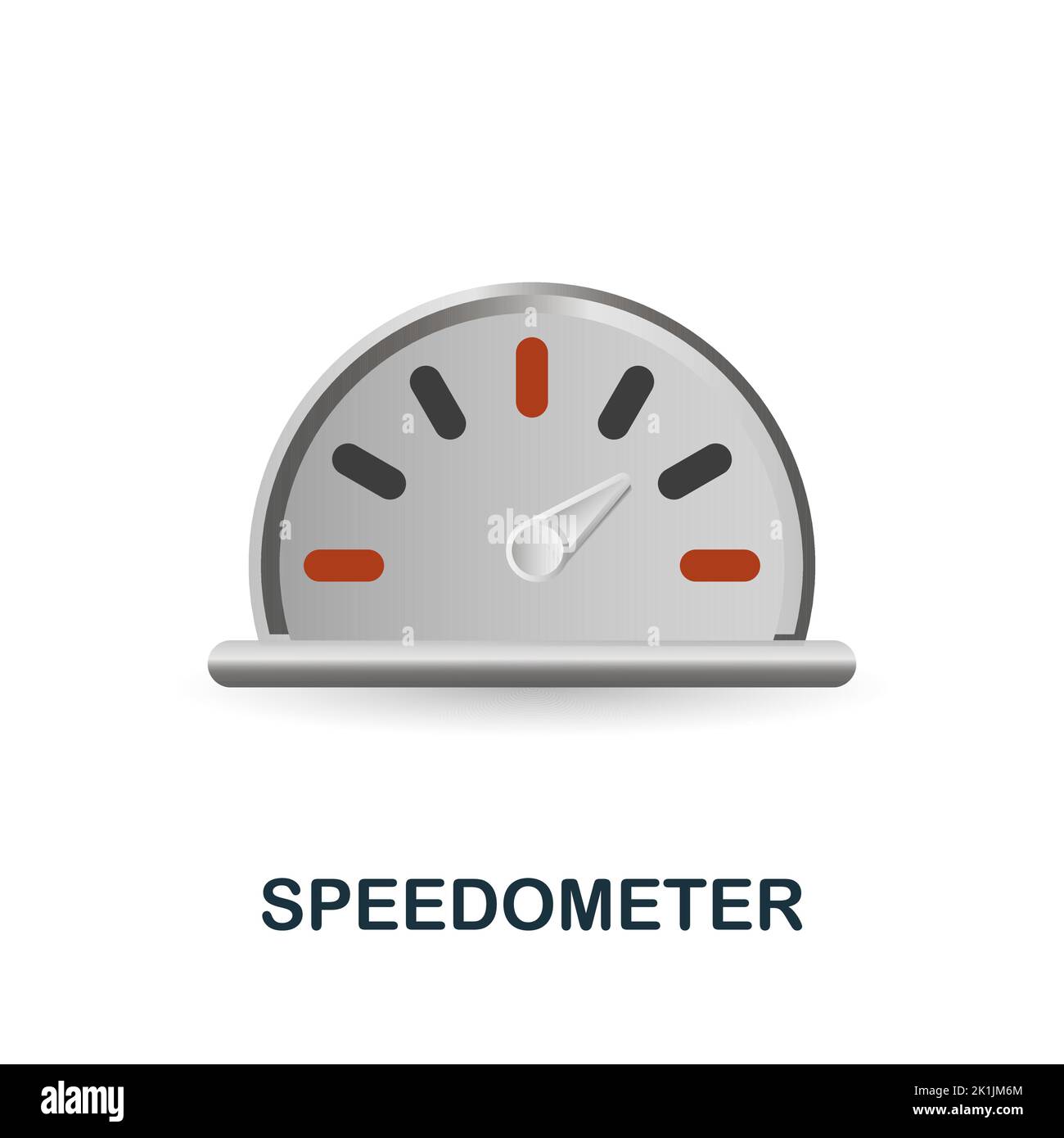 Speedometer icon. 3d illustration from measuring collection. Creative