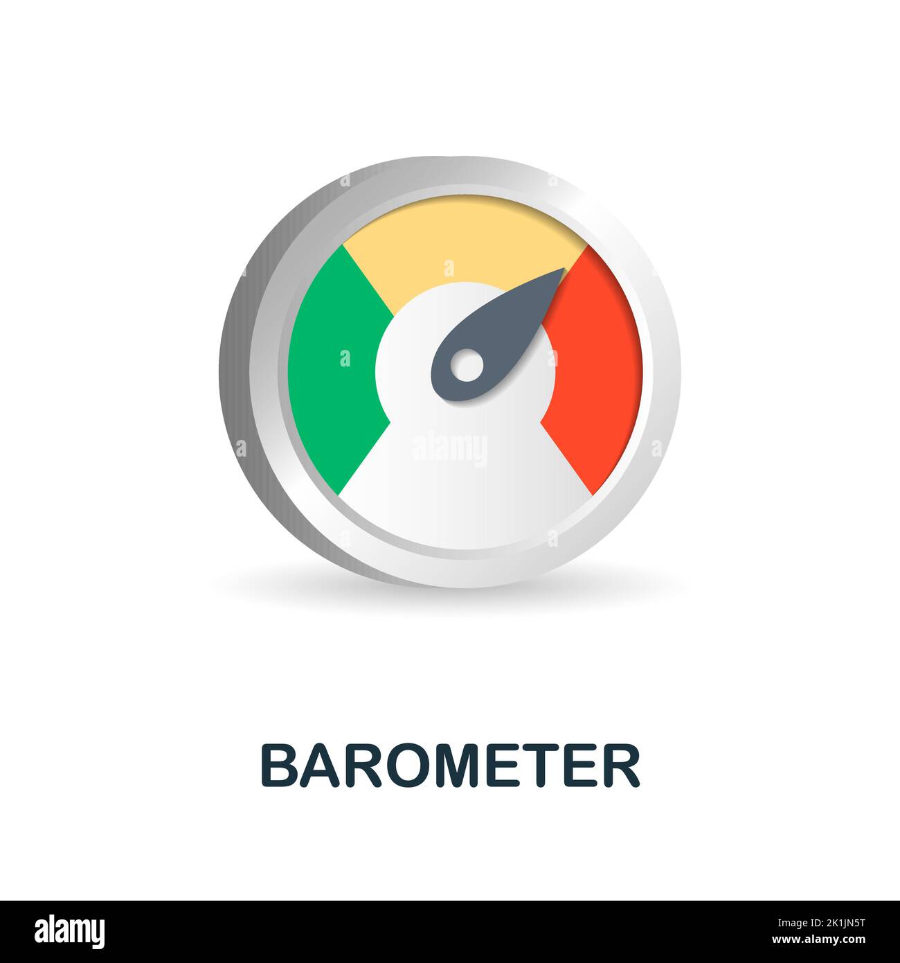 Barometer icon. 3d illustration from measuring collection. Creative