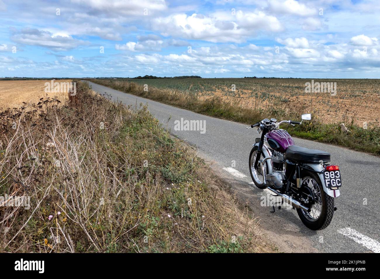 1963 Triumph Trophy TR6 Motorcycle Stock Photo