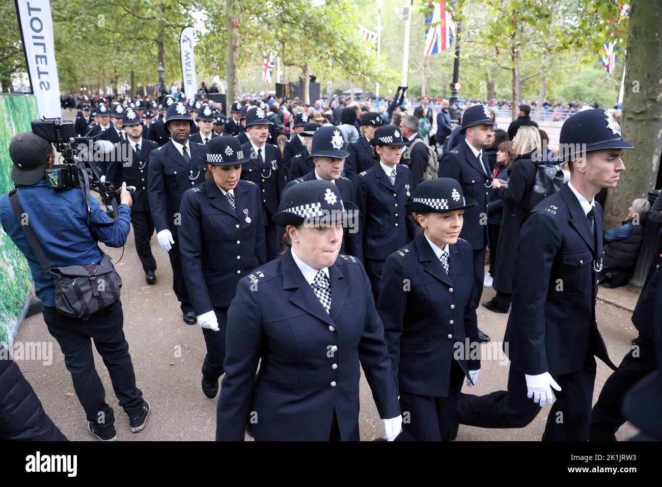 pic shows: Queen’s State Funeral  19.9.22  Police marched in battalions from all over the country   picture by Gavin Rodgers/ Pixel8000 Stock Photo
