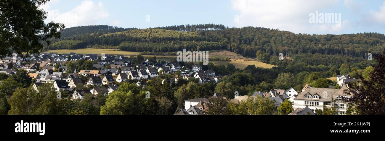 historic german town bad fredeburg panorama Stock Photo