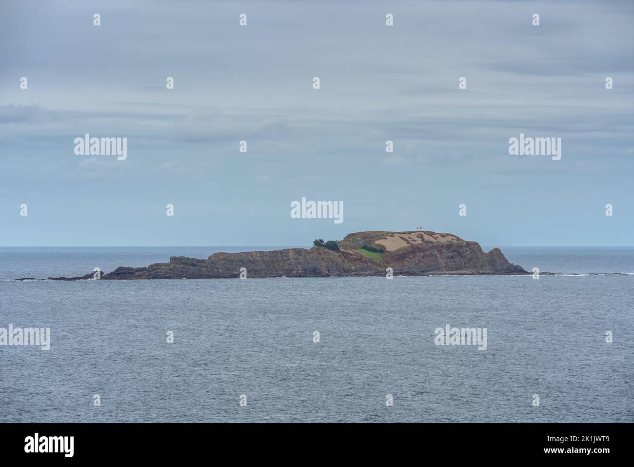 View of a remote island on the sea Stock Photo
