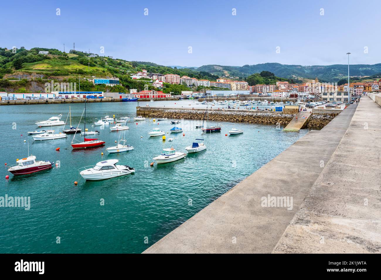 Bermeo, Spain. Picturesque small town on the coast of Cantabrian Sea Stock Photo