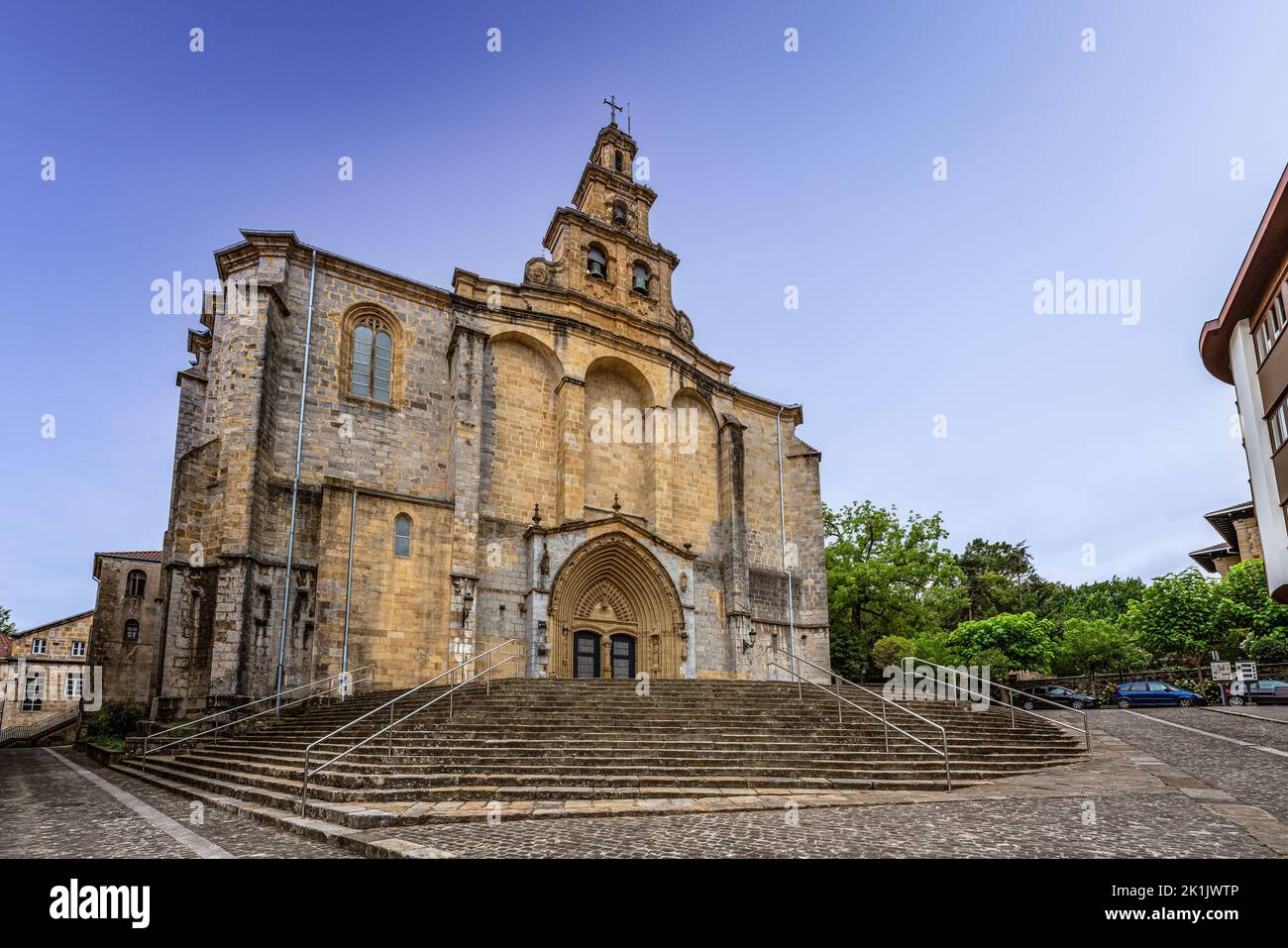 Saint Mary Catholic Church in Gernika-Lumo, Spanish Basque Country, Spain Stock Photo