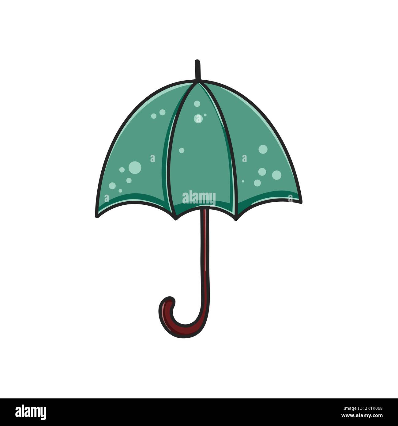 Open umbrella cartoon clipart Stock Vector Image & Art Alamy
