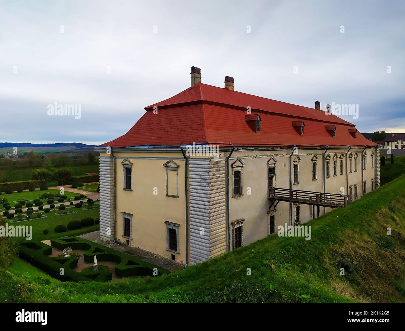 Grand Palace in Zolochiv Castle Stock Photo