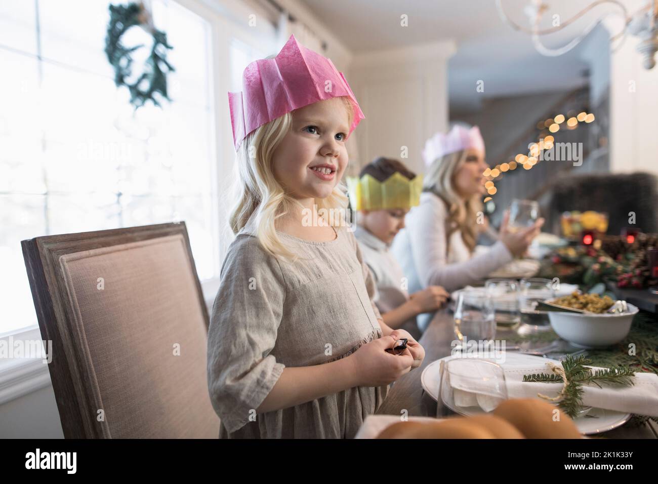 People wearing party hats hi-res stock photography and images - Alamy
