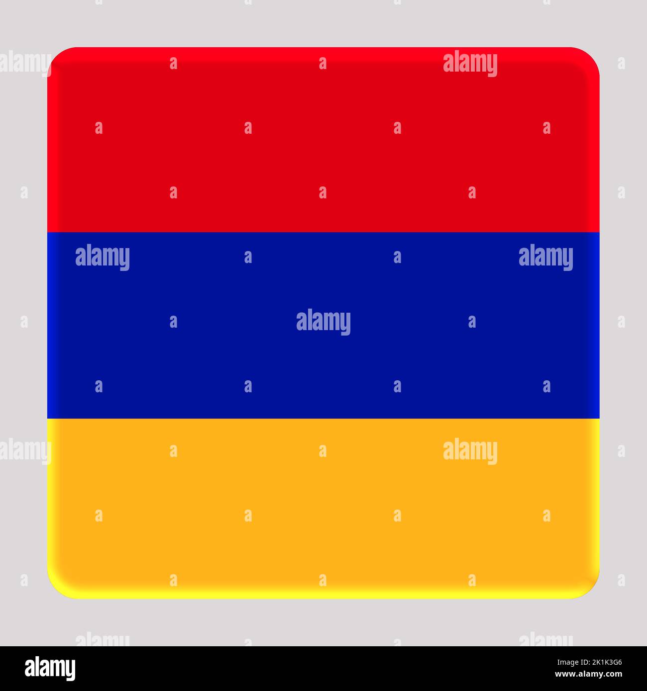 3D Flag of Armenia on a avatar square background Stock Photo - Alamy