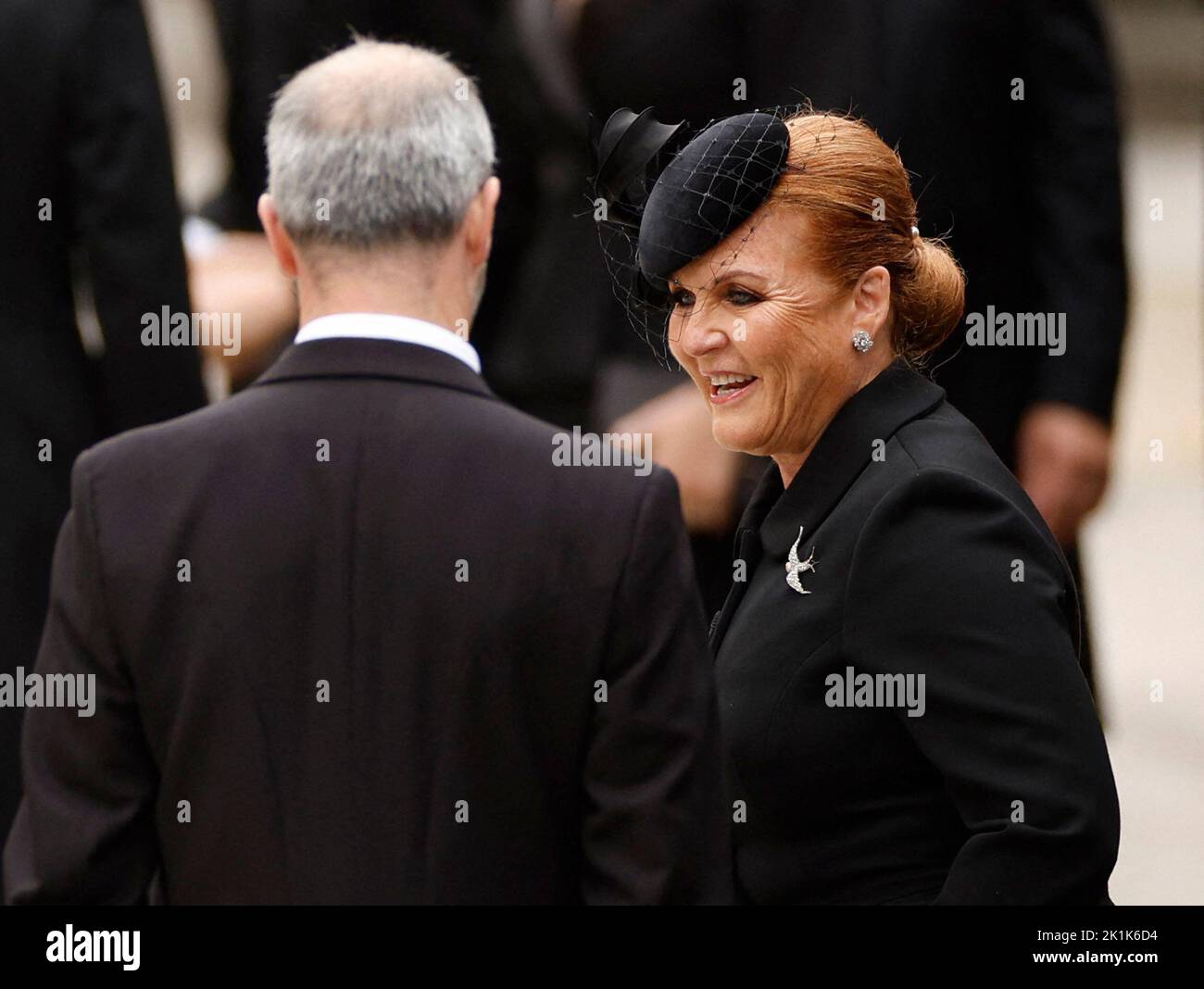 Britain's Sarah, Duchess of York arrives at Westminster Abbey on the day of state funeral and burial of Britain's Queen Elizabeth, in London, Britain, September 19, 2022 REUTERS/John Sibley Stock Photo