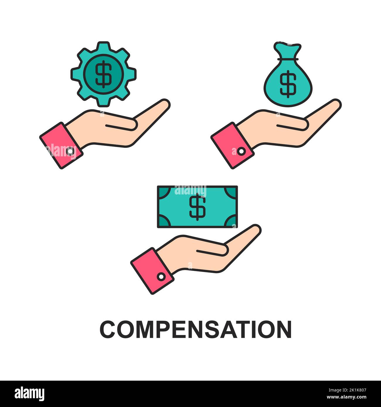 Compensation management Stock Vector Images Alamy