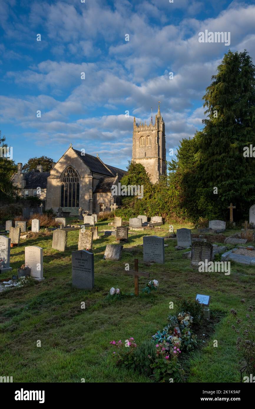 St Mary's Church, Bitton, Bristol, UK (Sept22) Stock Photo