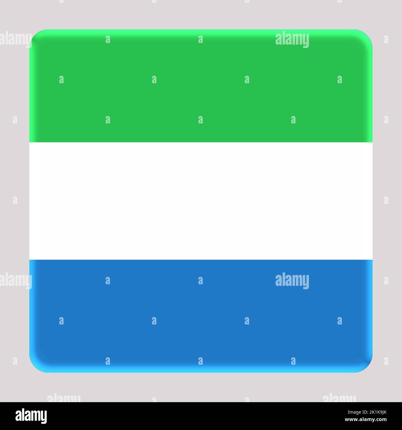 3D Flag of Sierra Leone on a avatar square background Stock Photo - Alamy