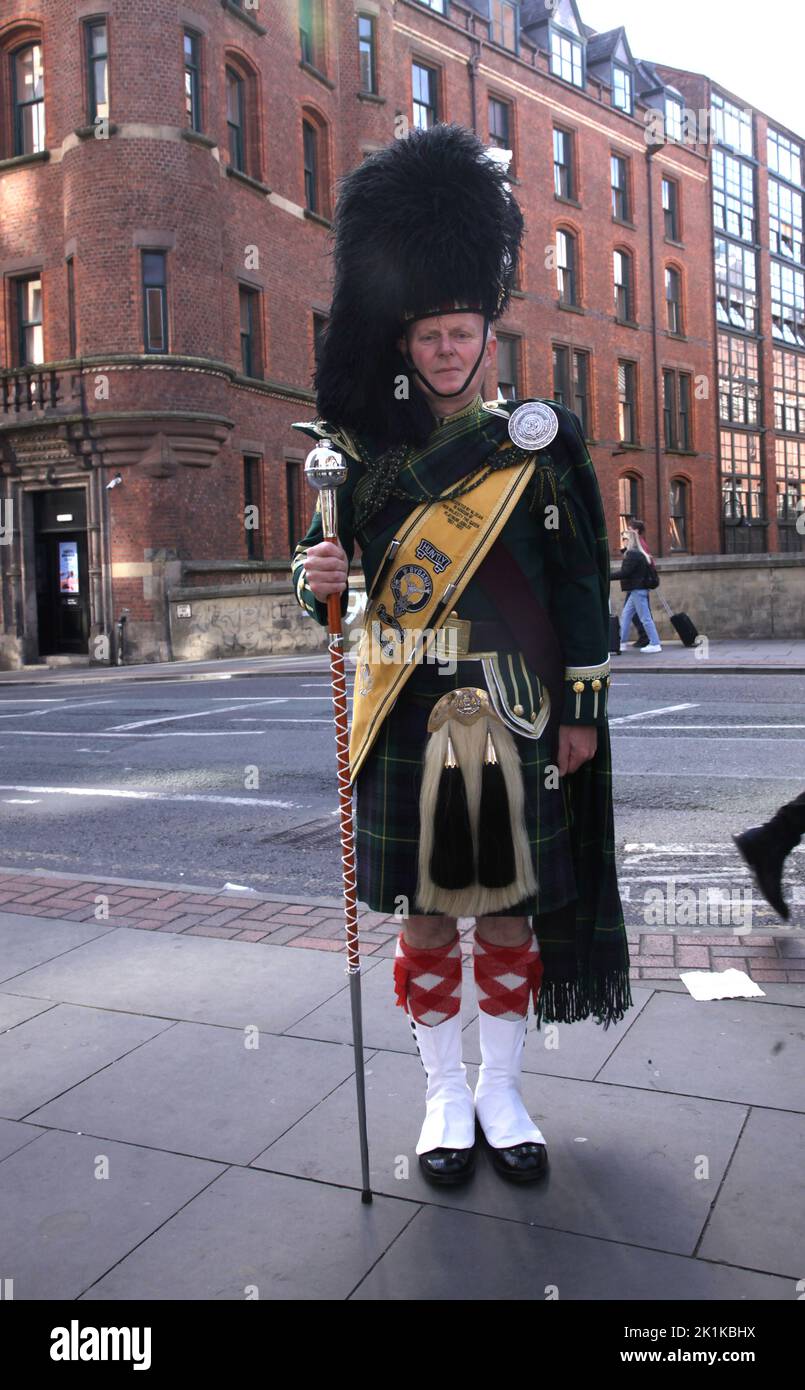 Manchester, England, 17th September 2022. International United Pipers