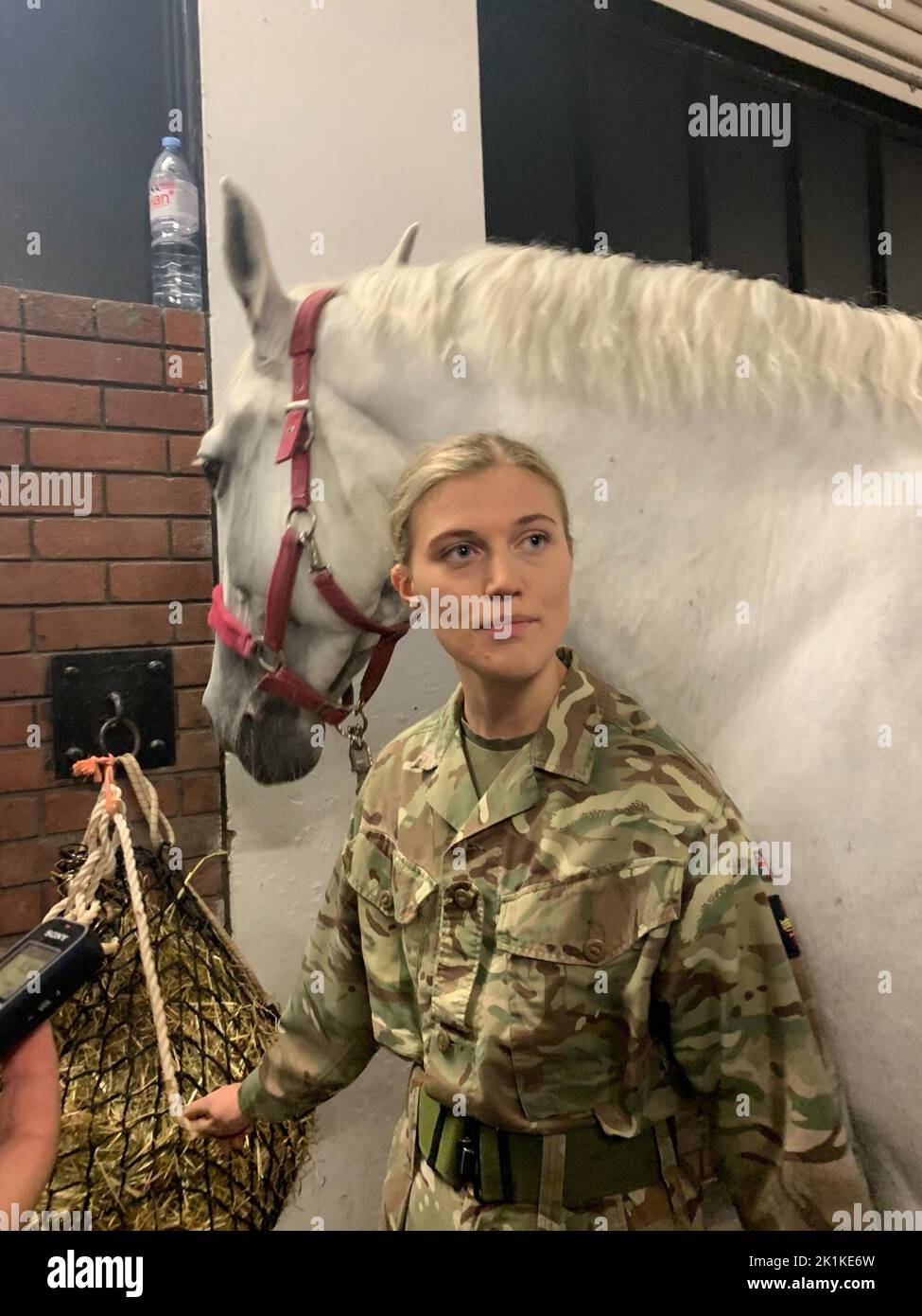 Trooper Tilly a trumpeter from The Life Guards regiment, at(00)