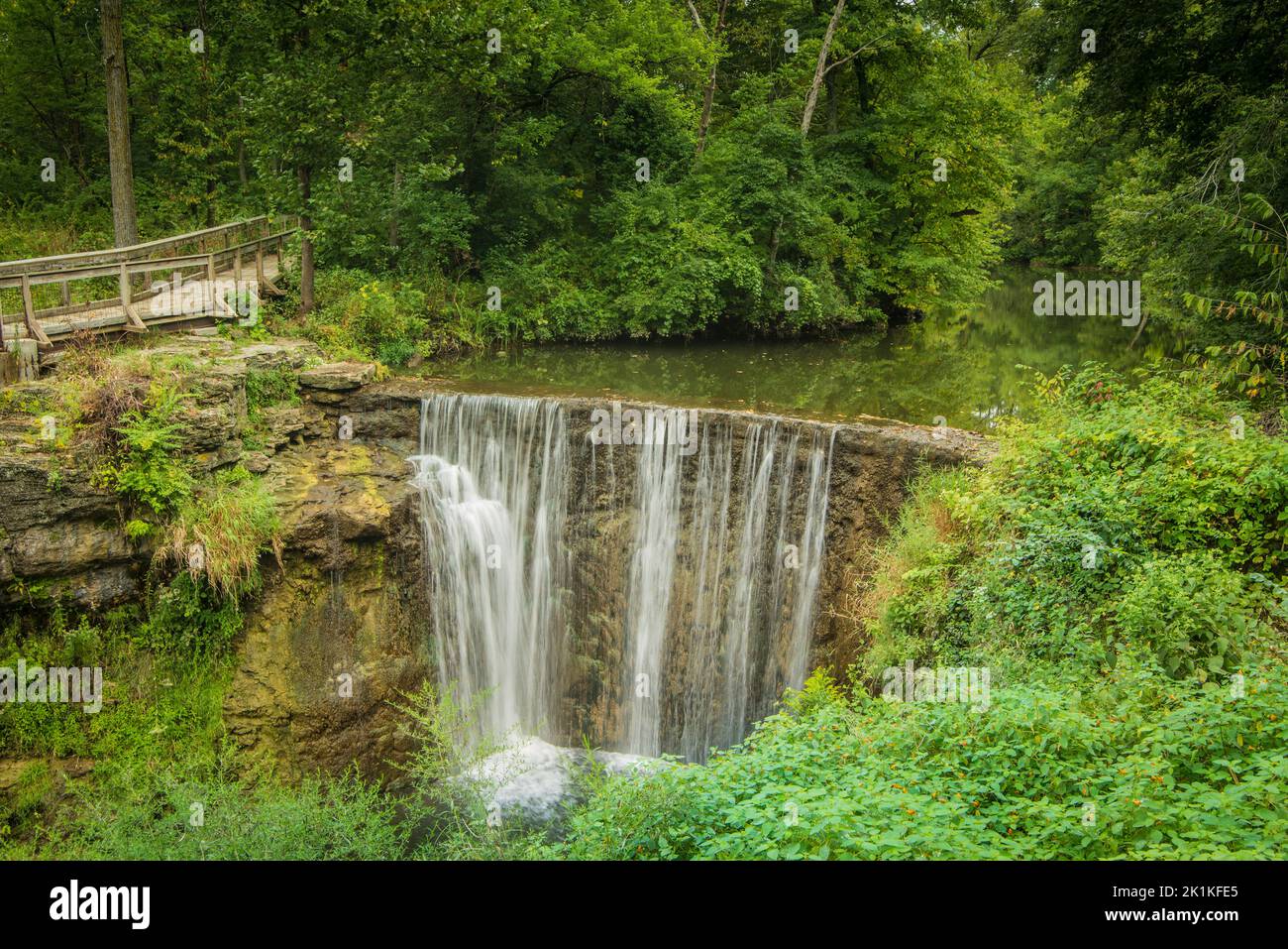 Massie Creek Falls - Cedarville - Ohio Stock Photo