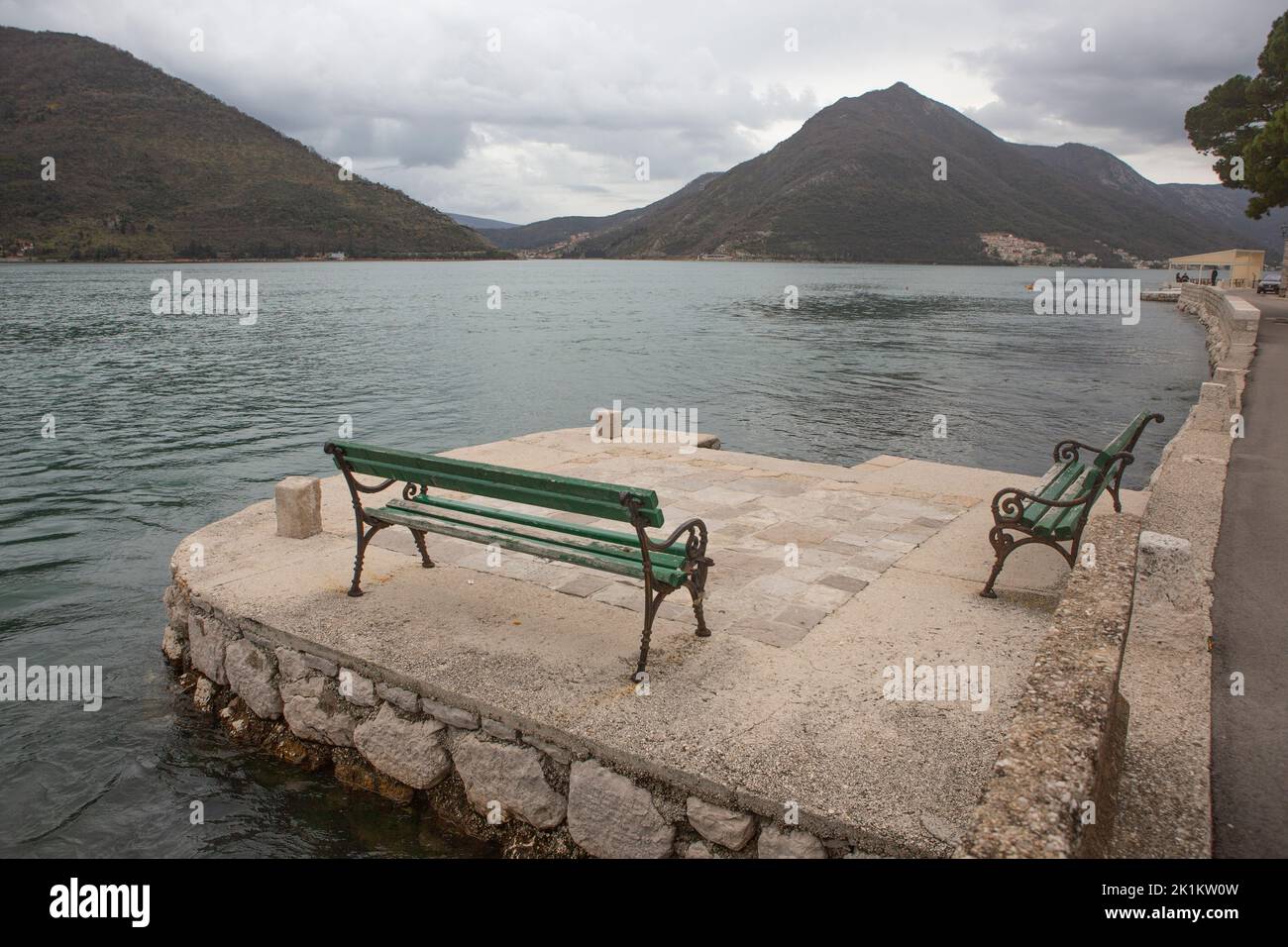 Perast Bay in Montenegro Stock Photo - Alamy
