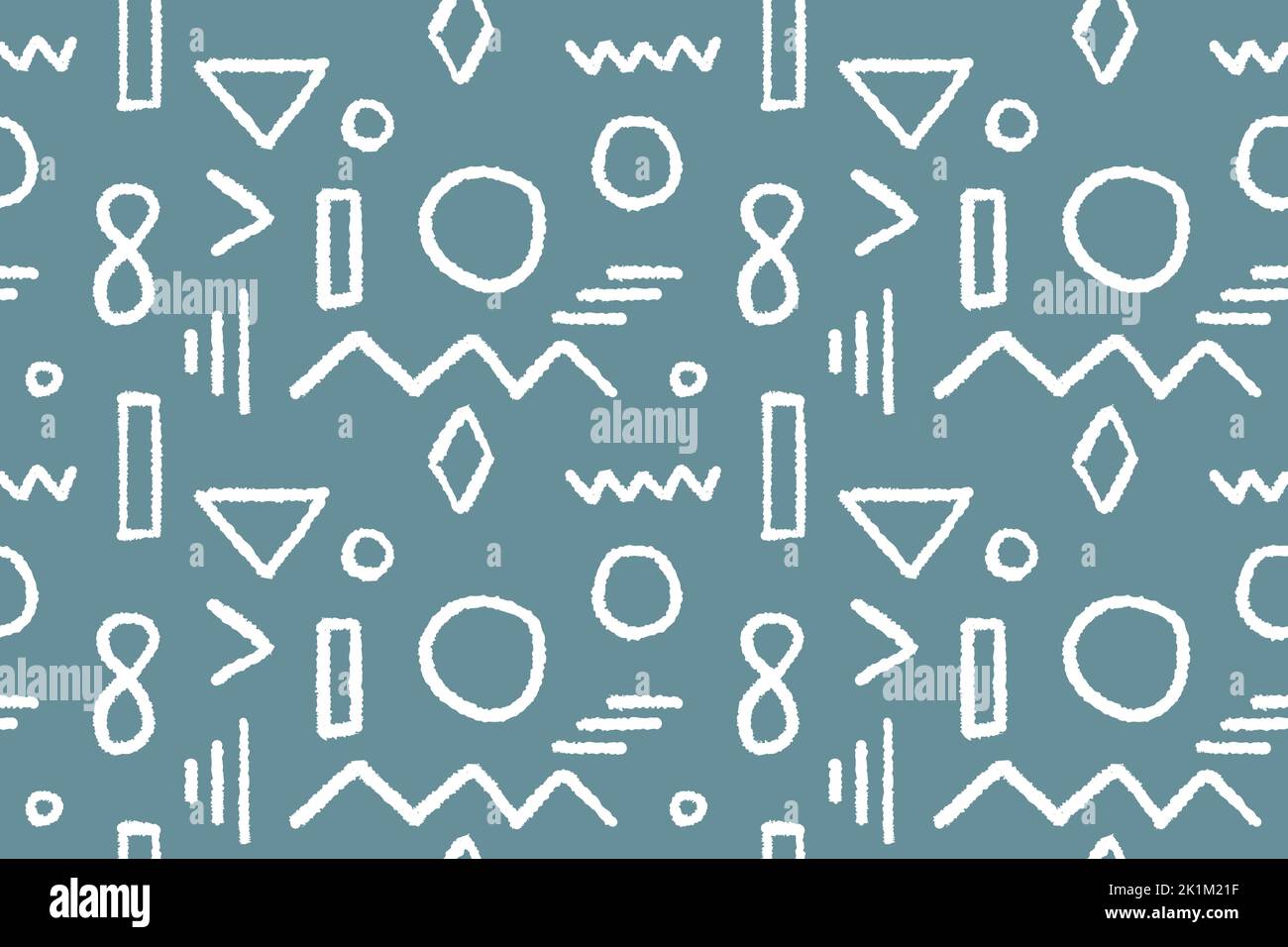 Seamless pattern. Abstract repeatable doodle background for fashion prints, textiles, wallpapers and wrapping paper. Stock Vector