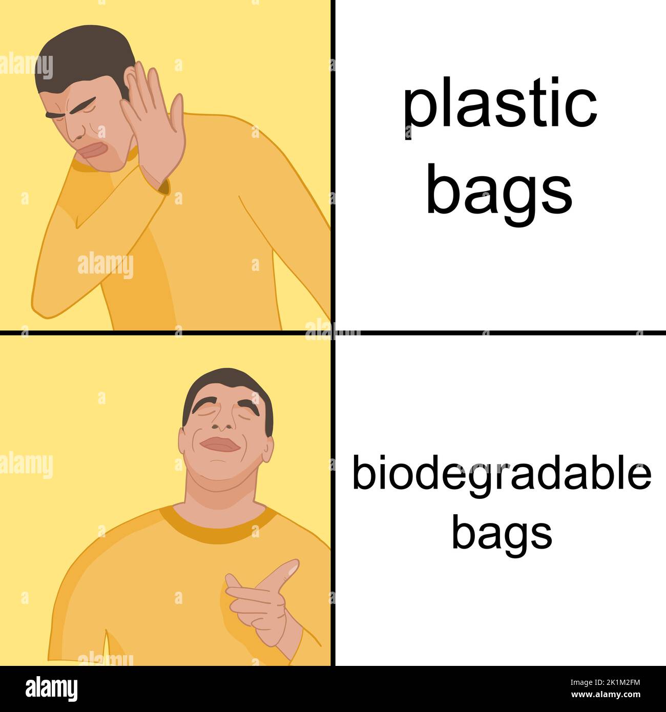 Plastic bags vs biodegradable bags. Environment and sustainability