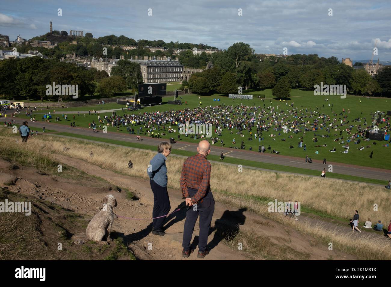 Edinburgh Scotland, 19 September 2022. In Holyrood Park, in front of