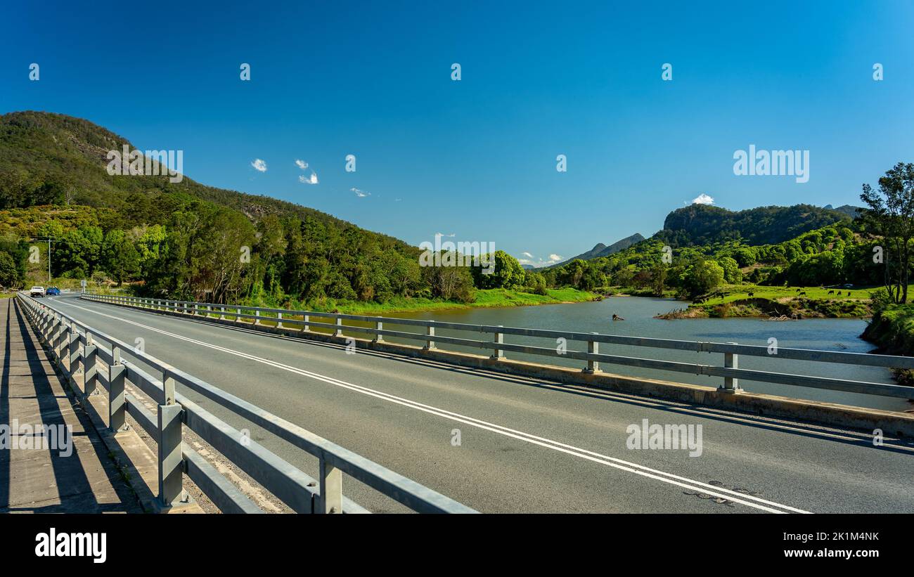 Bridge across the Tweed river in rural NSW, Australia Stock Photo Alamy