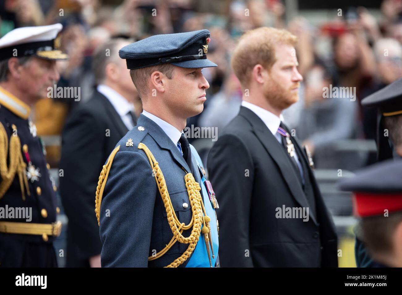 London, UK. 19th Sep, 2022. Prince of Wales, Britain Prince Harry, Duke ...