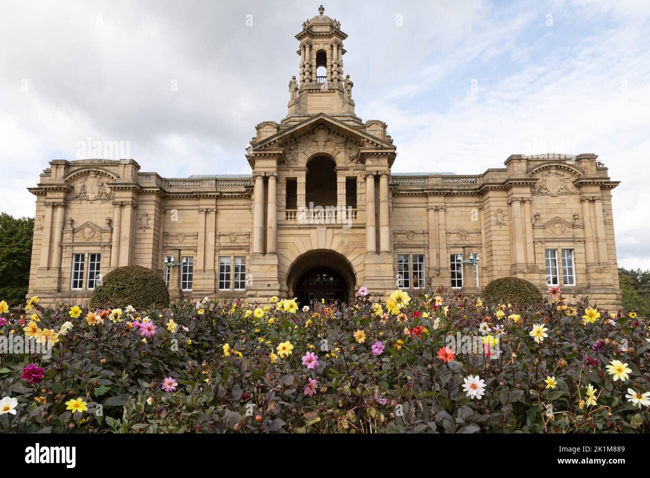 Cartwright Hall at Lister Park in Bradford, West Yorkshire. The hall houses a civic art gallery